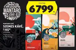 ALDI MANTARO CAFÉ SZEMES KÁVÉ, 1 KG ajánlat