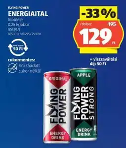 ALDI FLYING POWER ENERGIAITAL ajánlat