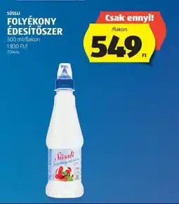 ALDI Süssli Folyékony Édesítőszer ajánlat