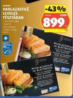 ALDI GOURMET Vadlazacfilé Leveles Tésztában ajánlat