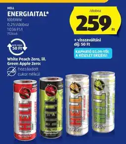 ALDI HELL Energiaital ajánlat