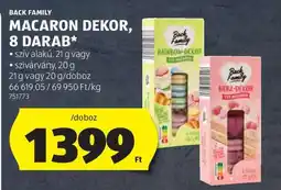 ALDI Back Family Macaron Dekor, 8 darab ajánlat