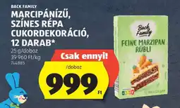ALDI Back Family Marcipánízű, Színes Répa Cukordekoráció, 12 Darab ajánlat