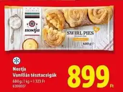 Lidl Nostja Vaníliás tésztacsigák ajánlat