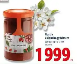 Lidl Nostja Csipkebogyódzsem ajánlat