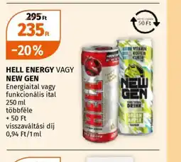 Müller HELL ENERGY vagy NEW GEN ajánlat