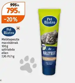 Müller Pet Bistro malátapaszta ajánlat