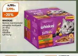 Müller WHISKAS Nedves macskaeledel ajánlat