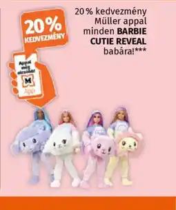 Müller BARBIE CUTIE REVEAL babára ajánlat