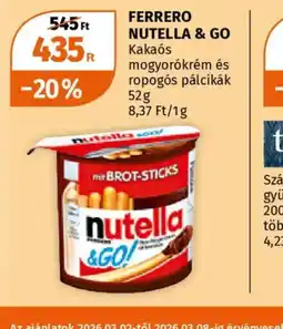 Müller FERRERO NUTELLA Az ajánlatok 2026.03.02-től 2026.03.08-ig érvényesek GO ajánlat