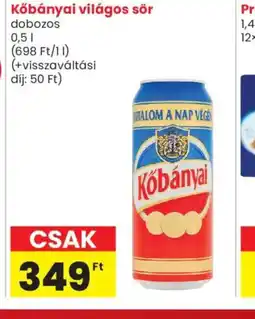 Spar Market Kőbányai világos sör ajánlat