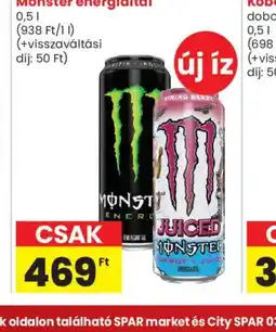 Spar Market Monster energiaital ajánlat