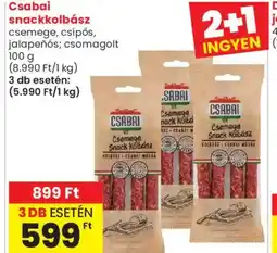 Spar Market Csemege SnackKolbász ajánlat