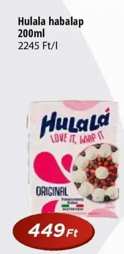 Real Falusi főzőtejszínHulala habalap ajánlat