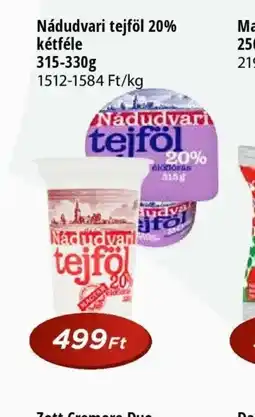 Real Nádudvari tejföl 20% ajánlat