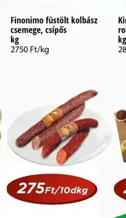 Real Finonimo füstölt kolbász ajánlat
