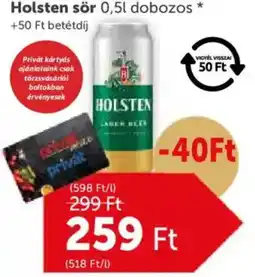 PRIVÁT Holsten sör ajánlat