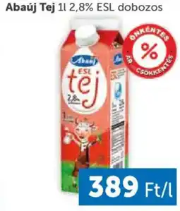 PRIVÁT Abaúj Tej 2,8% ajánlat