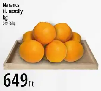 Narancs II. osztály