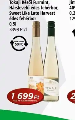 Real Tokaji édes fehérbor ajánlat