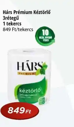 Real HÁRS Prémium Kéztörlő ajánlat