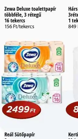 Real Zewa Deluxe toalettpapír ajánlat