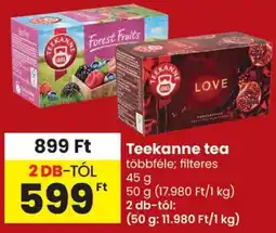 Spar Teekanne tea ajánlat