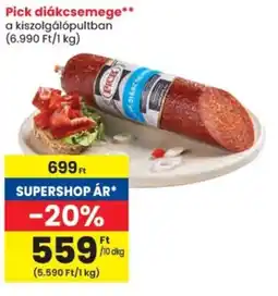 Spar Pick diákcsemege ajánlat