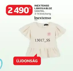 Auchan INEXTENSO LÁNYKA BLÚZ ajánlat