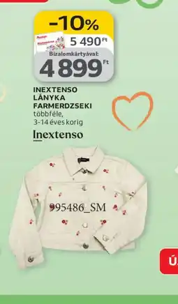 Auchan INEXTENSO LÁNYKA FARMERDZSEKI ajánlat