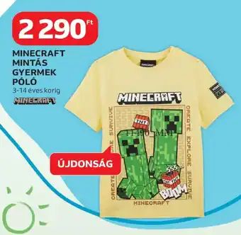 MINECRAFT MINTÁS GYERMEK PL