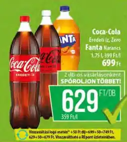 Coop Coca-Cola Eredeti íz, Zero Fanta Narancs ajánlat