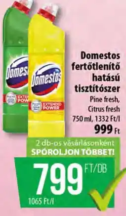 Coop Domestos fertőtlenítő hatású tisztítószer ajánlat