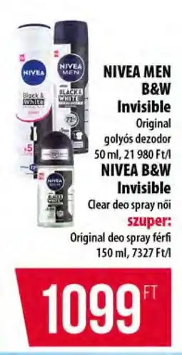 Coop NIVEA MEN B&W Invisible ajánlat
