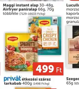 PRIVÁT Maggi instant alap ajánlat