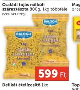 PRIVÁT BALOGH száraztészta ajánlat