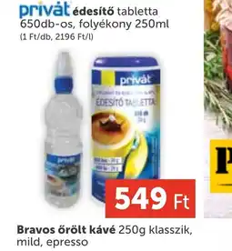 PRIVÁT PRIVÁT édesítő tabletta ajánlat