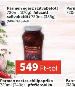 PRIVÁT Parmen szilvabefőtt ajánlat