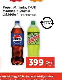 PRIVÁT Pepsi, Mirinda, 7-UP, Mountain Dew ajánlat