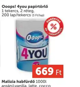 PRIVÁT Ooops! 4you papírtörlő ajánlat