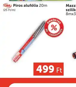 PRIVÁT CBA Piros aluflia ajánlat