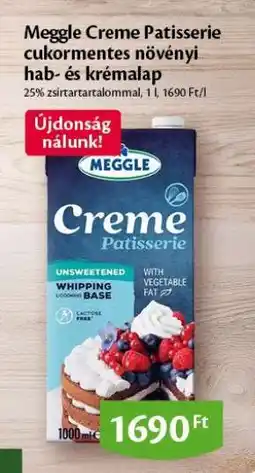EcoFamily Meggle Creme Patisserie cukormentes növényi hab- és krémalap ajánlat