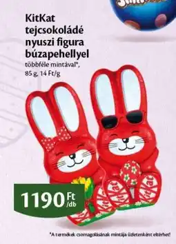 EcoFamily KitKat tejcsokoládé nyuszi figura búzapehellyel ajánlat
