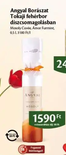 EcoFamily Angyal Borászat Tokaji fehérbor díszcsomagolásban ajánlat