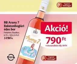 EcoFamily BB Arany 7 Balatonboglári édes bor ajánlat