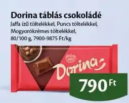 EcoFamily Dorina táblás csokoládé ajánlat
