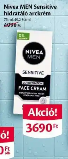 EcoFamily NIVEA MEN Sensitive hidratáló arckrém ajánlat