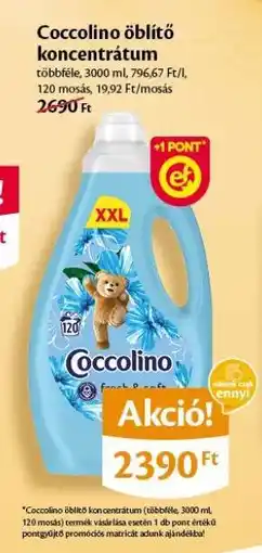 EcoFamily Coccolino Öblítő Koncentrátum ajánlat
