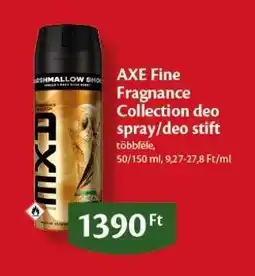 EcoFamily AXE Fine Fragrance Collection deo spray / deo stift ajánlat