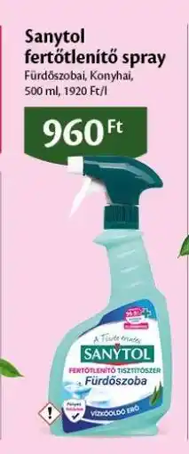 EcoFamily Sanytol Fertőtlenítő Spray ajánlat